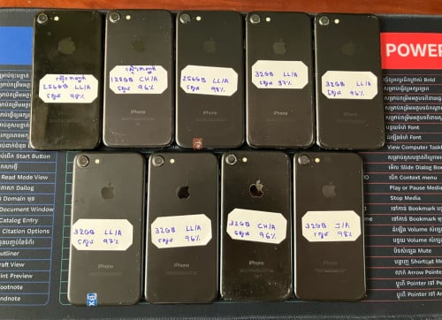 IPhone 7 32GBដល់256GB អត់Icloud