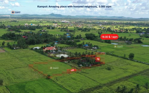 Kampot – Perfect Land For A House Or Villa