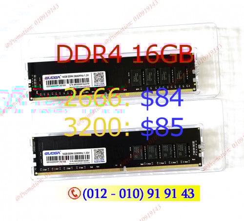 New Ram DDR4 16GB Desktop in box Special Price $85 ,      8GB $39
