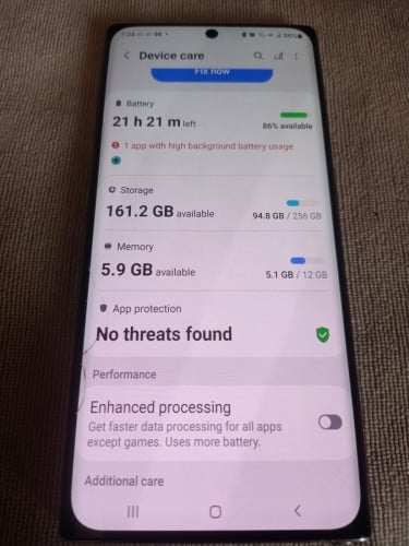 Samsung note 10 5g ram12/256g