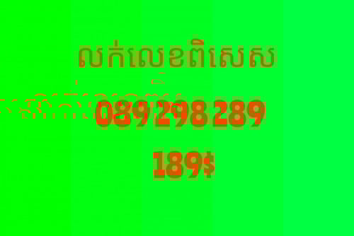 លេខលក់(អាចចរចាបាន)089 298 289
