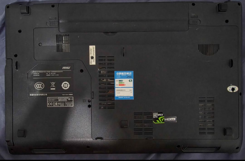 MSI GE 60 ram 12G ssd 256G