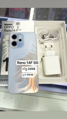 Oppo reno 14F 5G ស្អាត 99.9%