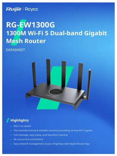 Router and switch Ruijie RG-EW1300G
