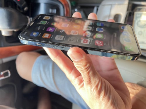 Sell iPhone 12pro max 256G scane face 89% 240$ ស្ទេីរកេមតិច