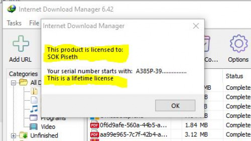 Internet Download Manager Lifetime License + Office365 Lifeime