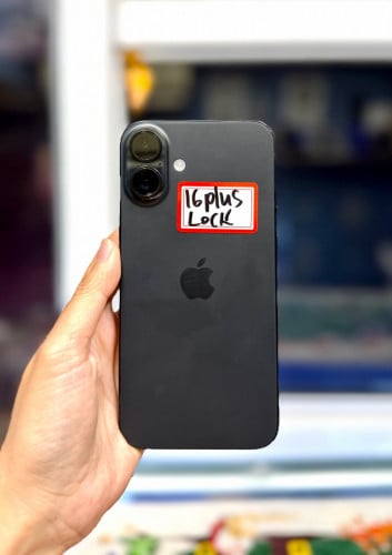 IPhone 16 plus ទំហំផ្ទុក (128G) Model LLA តួស្អាត 98% Color Black Lock Sim