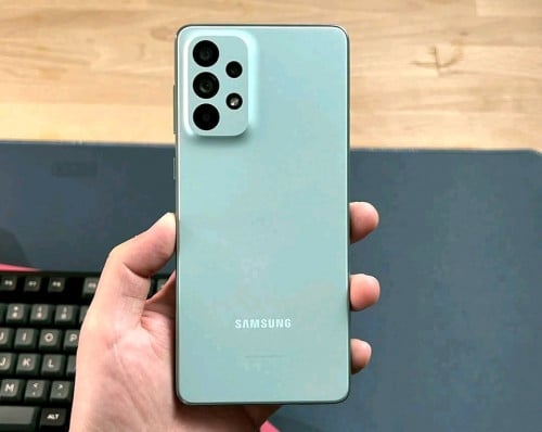 Samsung A73 5G ក្រុមហ៊ុន Sim2 128GB Ram8+8 សុីនសុំណុំ ស្អាត99% អេក្រង់ធំ ម៉ាស៊ីនល្អ ថ្មកាន់ ស្កេនមុខ