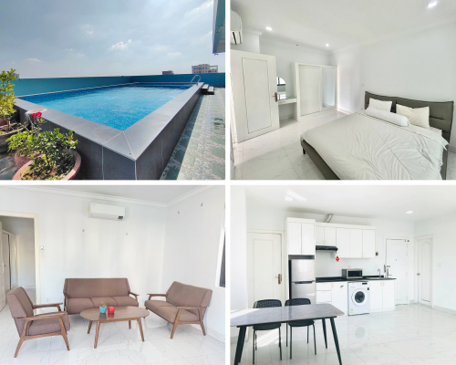 Service 1 Bedroom with Gym & Pool Apartment for RENT near Russian Market