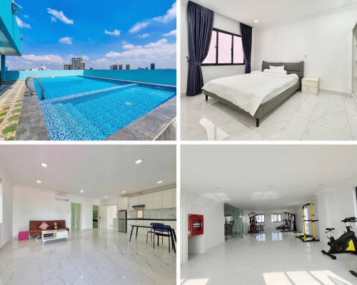 Service 1 Bedroom with Gym & Pool Apartment for RENT near Russian Market