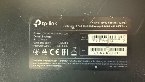 Switch TP Link Gigabit 48 Ports