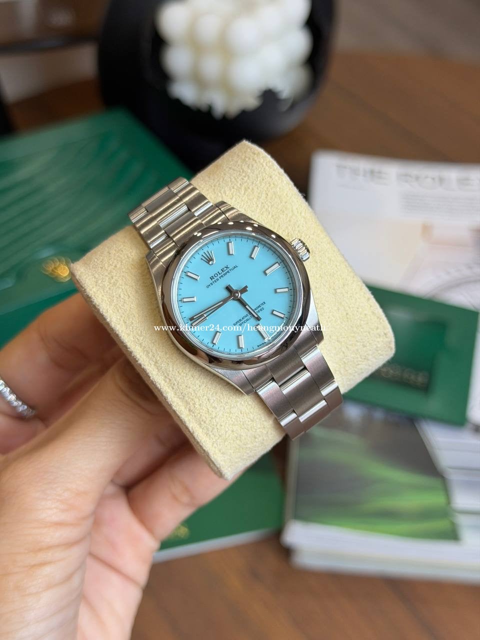 Rolex OP Tiffany Blue 31mm Ladies
