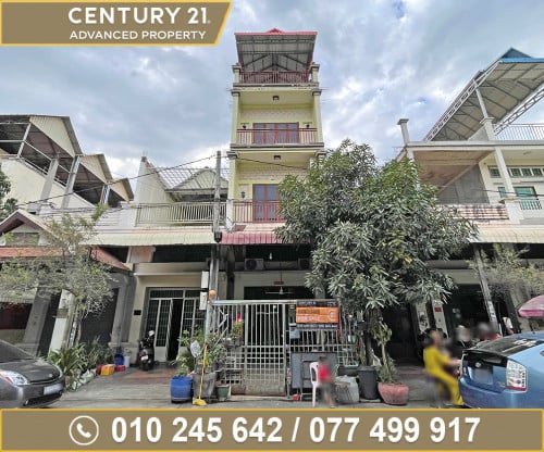🏘ផ្ទះល្វែង ក្នុងបុរី ជីបម៉ុងទួលពង្រ(គម្រោងចាស់) ត្រូវការលក់បន្ទាន់ខ្លាំង (កូដ: A05-060139)