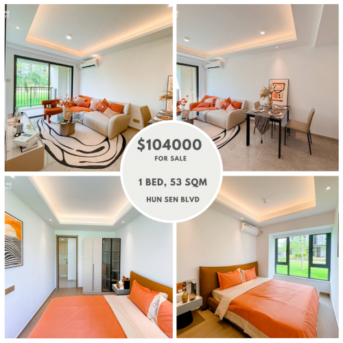 1 bed Condo for Sale on Hun Sen Blvd