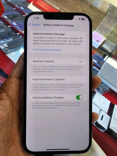 12pm 128G សាណុំស៊ីនទាំងអស់ ស្អាត99% ថ្ម78%