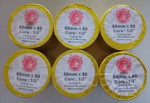 80mm x 80 Termal Paper Gold Packing