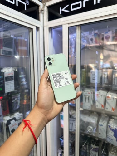 iPhone 12 ពណ៌ទឹកសណ្តែក 🍏 64GB  X/A Battery 91% 🔋 តួស្អាត 99.99% សំណុំហ្សីន