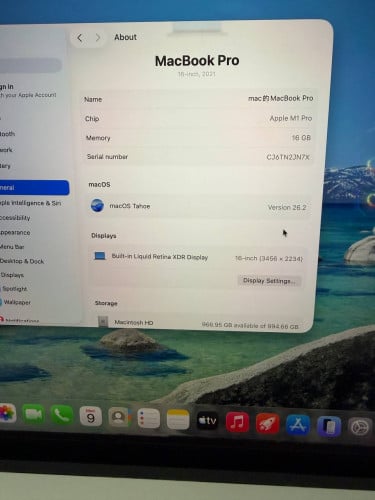 Macbook Pro 16inch M1pro 16g+1T