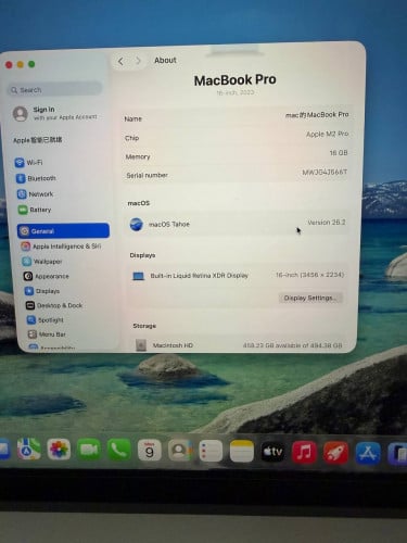 Macbook Pro 16inch M2pro 16g+512g