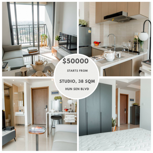 Various Studios for Sale on Hun Sen Blvd