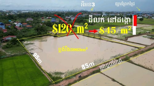 #ដីលក់ប្រញាប់លុយ នៅដង្កោ