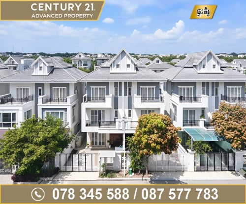 🏠 វីឡាភ្លោះ (Twin) សម្រាប់ជួល ក្នុងបុរី ភ្នំពេញថ្មី 598 ផ្លូវឯកឧត្តមជាសុផារ៉ា