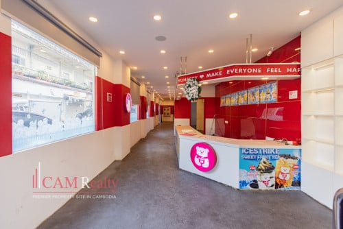 105 Sqm Corner Retail Shop For Rent in BKK1 Phnom Penh