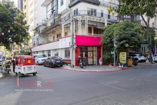 105 Sqm Corner Retail Shop For Rent in BKK1 Phnom Penh