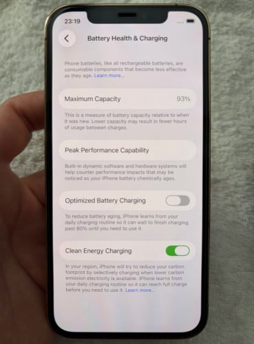 iPhone 12 Pro gold 98.9% model ZP/A 256G