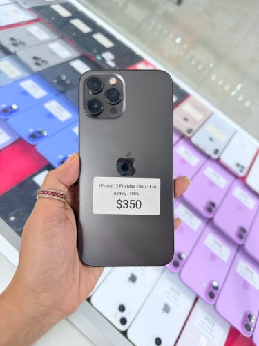 iPhone 12 Pro Max 256G ដូរថ្មហ្សីន មួយទឹកអាមេរិក