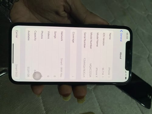 iPhone X 64G scan សានុំសុីន