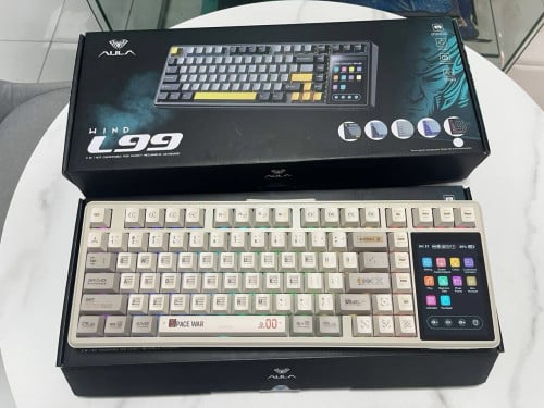 Keyboard Wireless Gaming RGB Brand Aula F99 មានការធានា1ឆ្នាំ ពេញ អីវ៉ាន់មាននៅក្នុងស្តុក 📩