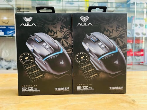 Mouse Gaming Brand Aula S12Pr9o អីវ៉ាន់មាននៅក្នុងស្តុកមានការធានា1ខែពេញ  បងអាចធ្វើការកម្ម៉ង់បាន📩💕✅