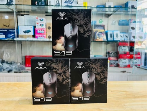 Mouse Gaming Brand Aula S13  អីវ៉ាន់មាននៅក្នុងស្តុកមានការធានា1ខែពេញ  បងអាចធ្វើការកម្ម៉ង់បាន 📩💕✅