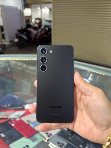Samsung S23 Black Global Sim1+eSIM Ram8GB HD256GB Phone Condition 97% , ម៉ាស៊ីនសានុំស្អាត