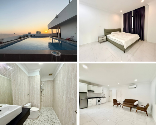 Service 1 Bedroom with Gym & Pool Apartment for RENT near Russian Market