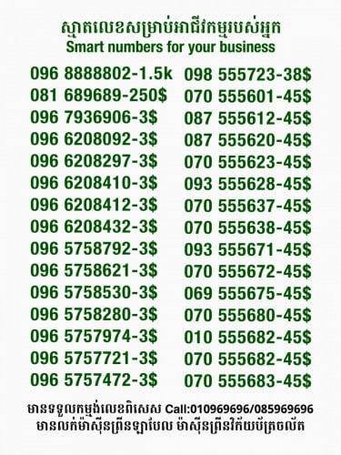 Smart លេខសម្រាប់អាជីវកម្ម
