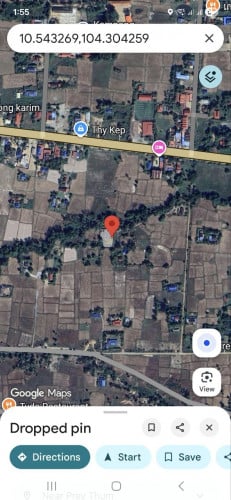 បានបញ្ចុះតម្លៃ ១មុឺនដុរលា - ដីលក់បន្ទាន់ ខេត្តកែប ប្លង់រឹង ១២១០ (29x42) មែត្រការេ