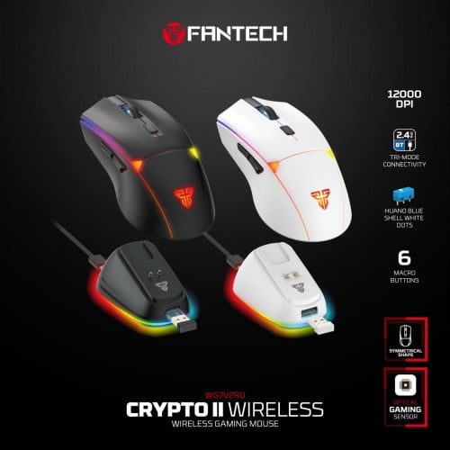 Fantech WG7V2RD Crypto II Wireless Gaming Mouse