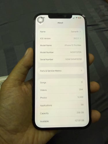 iPhone 12 Pro Max 256gb Zp សំណុំ phone only