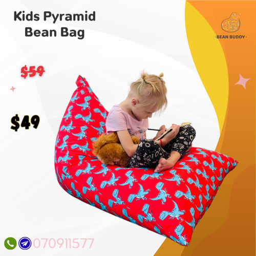 Kids Pyramid Bean Bag សាឡុងអង្គុយគ្រាប់ស្នោ​