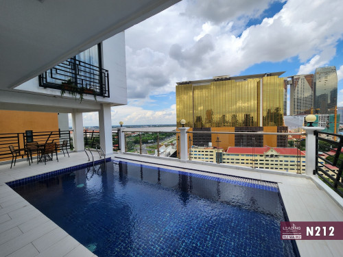 N212 | Pool Apartment 1 Bedroom Near Naga World For Rent