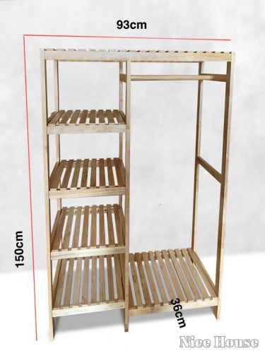 Wardrobe clothes by rubber wood available in stock