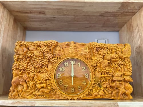 នាឡិកាឈើបេងខ្នាត25*50cm