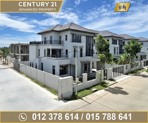 🏠 វីឡាឃ្វីន កែង (Queen Villa) លើផ្លូវធំ ក្នុងបុរី ជីបម៉ុង 598​ ត្រូវការលក់បន្ទាន់ខ្លាំង