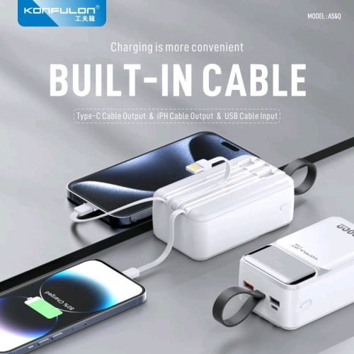 30000mah 22.5W Powerbank white color 1pcs