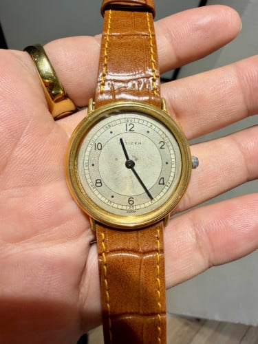 Original Super Rare Vintage Citizen Classic Dress Watch Quartz with Gold Plated 1977- Condition 80%