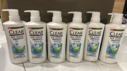 Shampo Clear Ice Cool Menthol - 370ml (6 Bottle) expired 2027