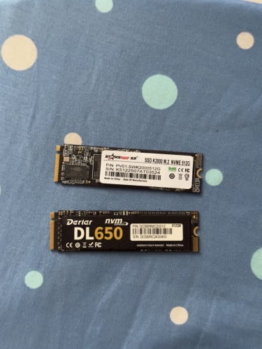 STARSWAY SSD K2000 M.2 NVMe 512GB And Dater DL650 NVMe 512GB