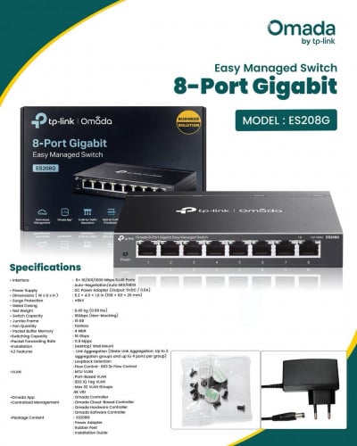🌐 OMADA Gigabit Switch – TP-LINK